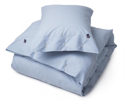 Lexington Bettwäsche Icons Pin Point Duvet Blau Weiss