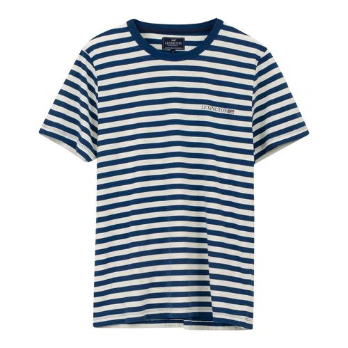 Lexington Bill Striped Tee T-Shirt Blue White Striped Vorne