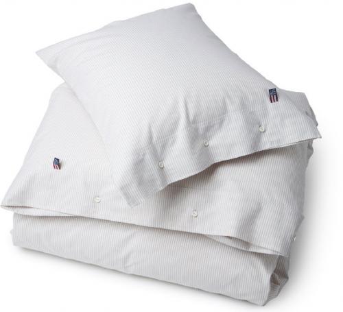 Lexington Bettbezug Pin Point Beige White Duvet Gemuetlich Weich Schoen Schick