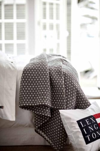 Preview: Lexington Bettüberwurf Icons Star Bedspread Med. Gray
