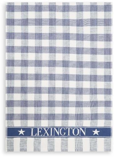 Lexington Küchentuch Icons Checked Cotton Terry Kitchen Towel Blaus Weiß Schoen Schick