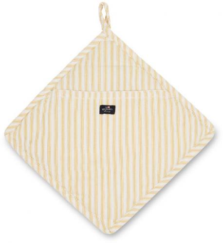 Lexington Topflappen Icons Cotton Herringbone Striped Potholder Yellow White Schick Neu Trend