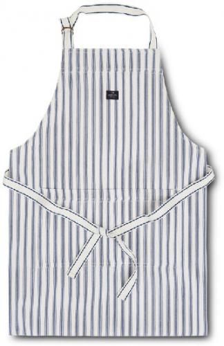 Lexington Schürze Icons Cotton Herringbone Striped Apron Blue White Schick Neu Modern