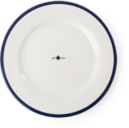 Lexington Earthenware Dessert Plate, Blau, Super, Schick