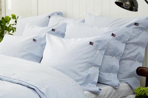 Preview: Lexington Bettbezug Icons Pin Point Blue Duvet