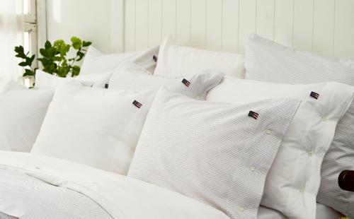 Preview: Lexington Bettbezug Icons Pin Point Gray White Duvet