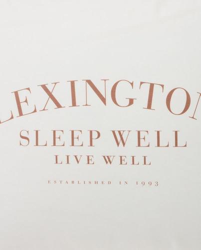 Lexington Kissenbezug Printed Organic Cotton Poplin, Schriftzug