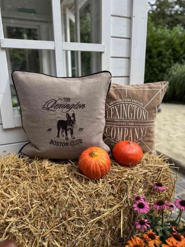 Preview: Lexington Kissenbezug Boston Club Organic Tweed Strohballen
