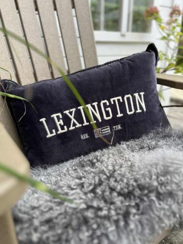 Lexington Kissenbezug Velvet Logo Message Organic Cotton