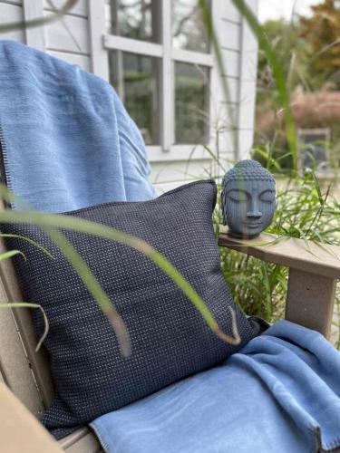 Preview: Lexington Kissenbezug Structured Wool Mix Cotton Pillow Dark Gray