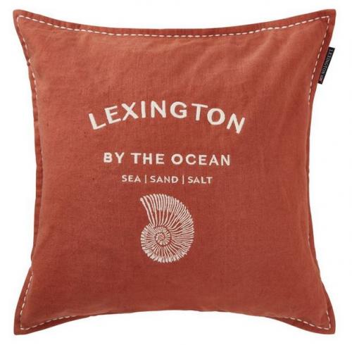 Lexington Kissenbezug Logo Embroidered Coconut White 50x50