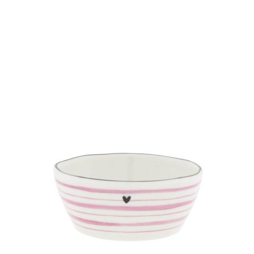Bastion Collections Bowl Sauce White/Rose print 3er Set