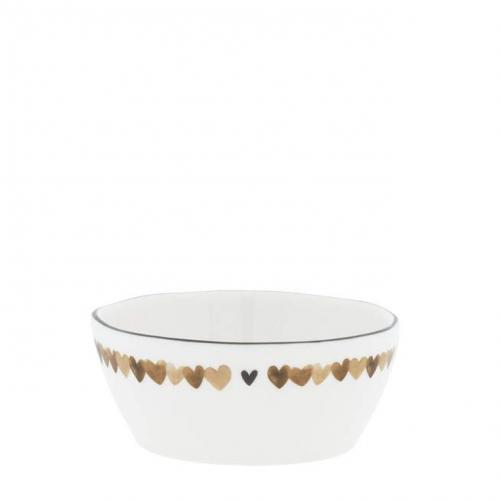 Bastion Collections Bowl Sauce White/Brown print as (3er)