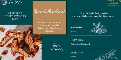 Preview: Collines de Provence Kerze Mandelkrokant