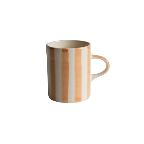 Musango Demi Mug Candy Strip Peach
