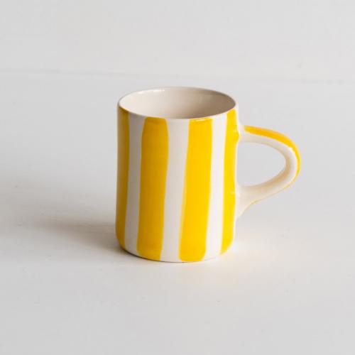 Musango Espresso Cups Candy Stripe Turmeric