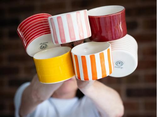 Preview: Musango Mugs Candy Strip Tangerine