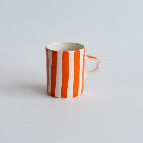 Musango Mugs Candy Strip Tangerine