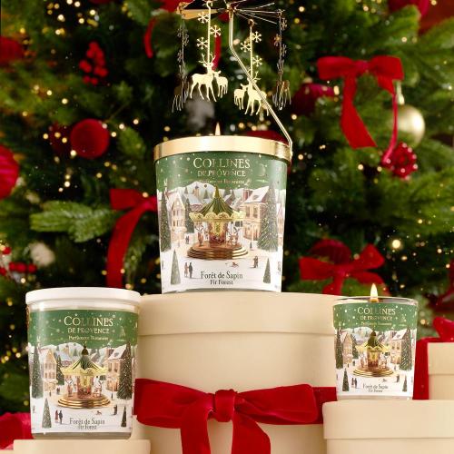 Preview: Collines de Provence Kerze, Collines de Provence Duftkerze, Kerze Tannenwald, Duftkerze Tannenwald, Tannenduft Kerze, Weihnachtskerze Duft,