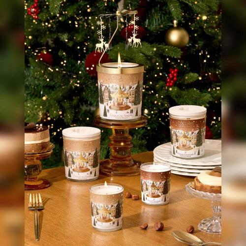 Preview: Kerzenlicht-Abend, Weihnachtsstimmung, Winter Wonderland, Adventsdeko, Schattenspiel, Cozy Winter, Hygge, Wohlfühlmoment, Slow Living, Provence-Feeling, festliches Wohnaccessoire, Kaminfeuer-Gefühl