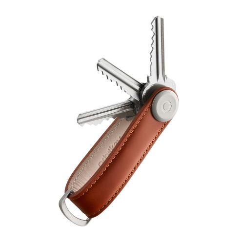 Orbitkey 2.0 Schlüsselorganisator Leder Cognac