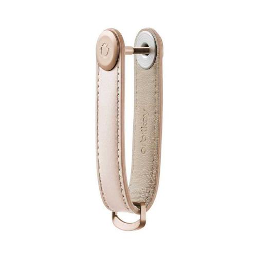 Preview: Orbitkey Key Organizer 2.0 Leather Blush Frontansicht