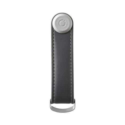Preview: Orbitkey 2.0 Schlüsselorganizer Leder Charcoal Frontansicht