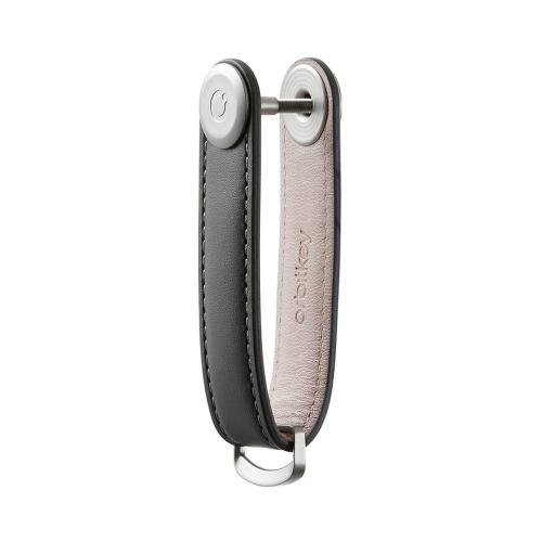 Preview: Schlüsselorganizer 2.0 Leder Charcoal geöffnet Orbitkey