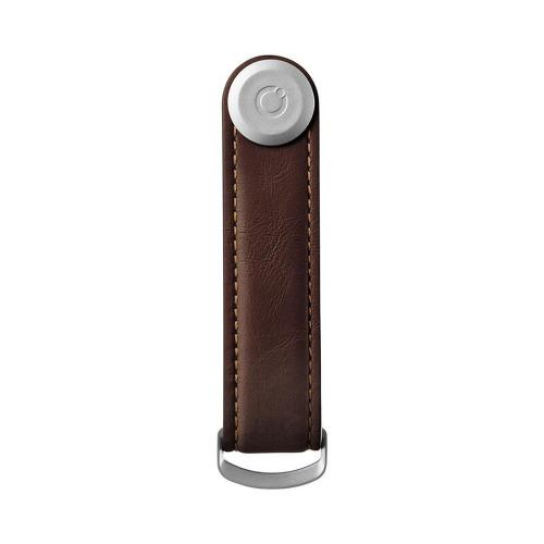 Preview: Orbitkey Key Organizer 2.0 Leather Espresso Frontansicht