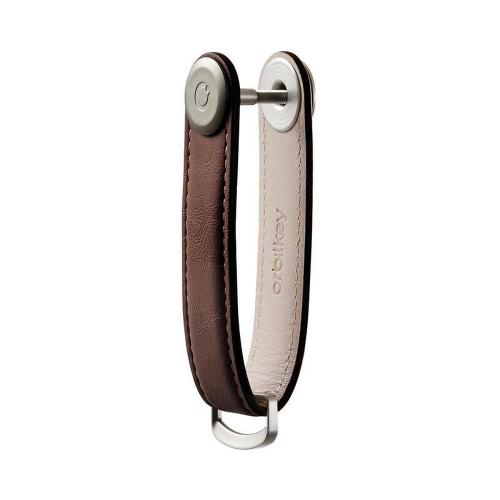 Preview: Orbitkey 2.0 Schlüsselorganizer Espresso geöffnet