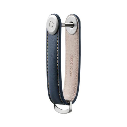 Preview: Orbitkey 2.0 Schlüsselorganizer Navy geöffnet