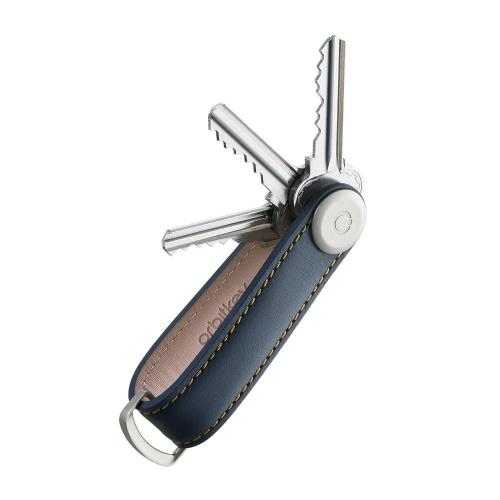Orbitkey Key Organizer 2.0 Navy Schlüssel ausgeklappt