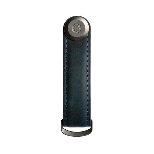 Preview: Orbitkey Key Organizer Crazy-Horse Marine Blue Frontansicht