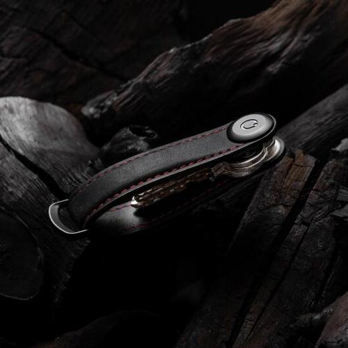 Orbitkey Schlüssel Organizer Crazy-Horse Obsidian Black Schlüsselbund