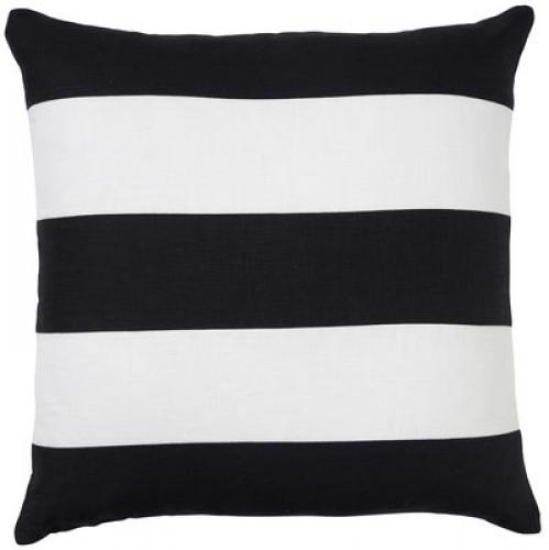 Paloma Living Linen Stripe Black 50 x 50