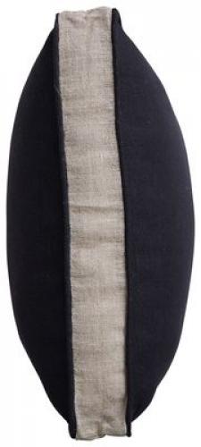 Preview: Paloma Living Linen Chick Black 30x50x6, Rand, Schick, Modern