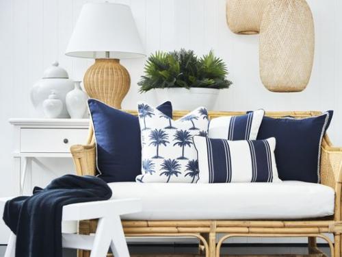 Preview: Paloma Living Cannes Black 50 x 50, Kuschelig, Wohnzimmer, Schoen
