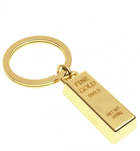 Schlüsselanhänger Gold Bar