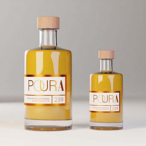 Preview: Ingwer Essenz Poura - 195ml, groß und klein