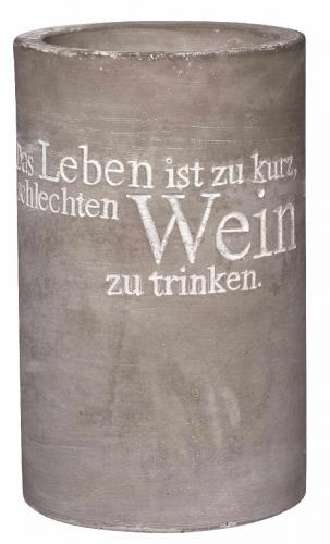 Räder Design PET Vino Beton Flaschenkühler Das Leben ist zu kurz Toll Modern Design