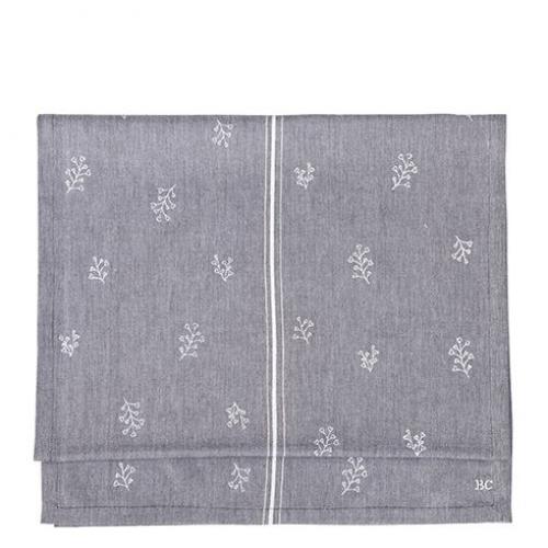 Bastion Collections Läufer Runner 50x160 cm Black Chambray