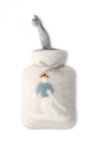 Dorothee Lehnen Miniwärmflasche Skiermotiv, peyote