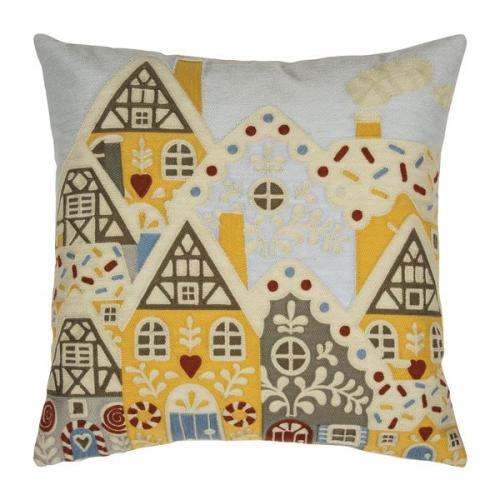 pad home Design Kissenhülle Snow City yellow, schick, kuschelig, modern, trendig