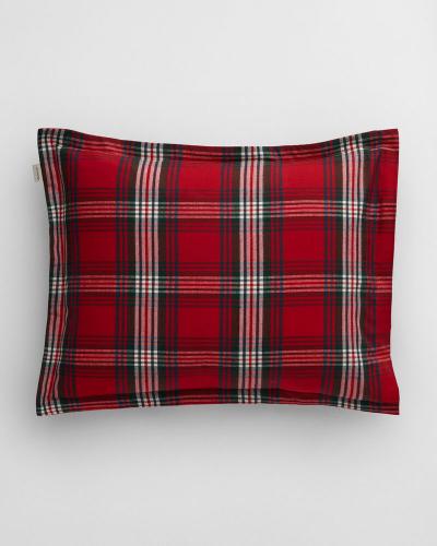 Gant Home Holiday Flannel Kissenbezug Ruby Red