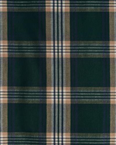Gant Home Flannel Einzelbettdeckenbezug Tartan Green