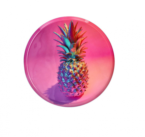 Gift Company Love Trays Dekotablett M Ananas rund, rosa