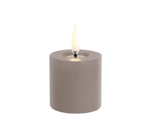 Uyuni LED melted pillar candle Sandstone