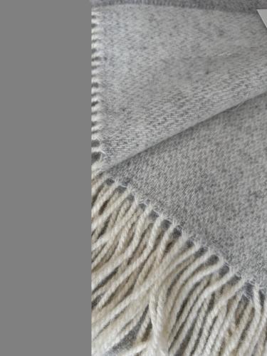 Preview: Gant Wolldecke Light Grey 