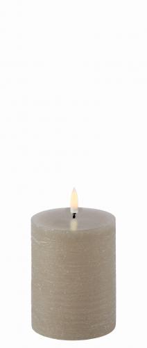 Uyuni LED Pillar Kerze Sandstone 7,8 x 10 cm, schick, modern, cool
