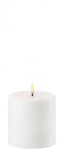 Uyuni LED Pillar Kerze Nordic White, schick, modern, Trend